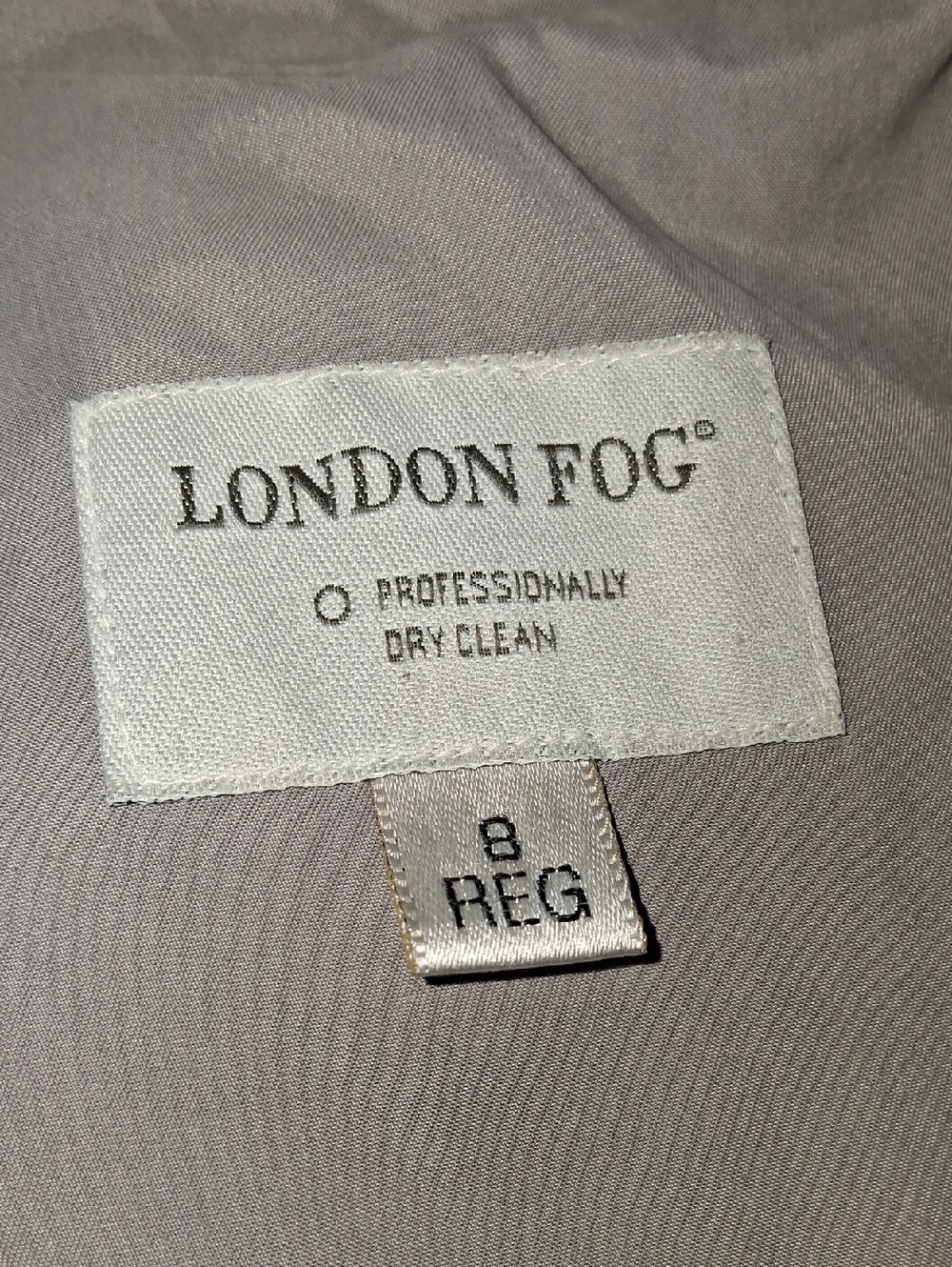 Y2k London Fog Grey Double Breadtef Trench Coat. - Picture 15 of 16